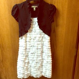 Black & White Ruffle Dress